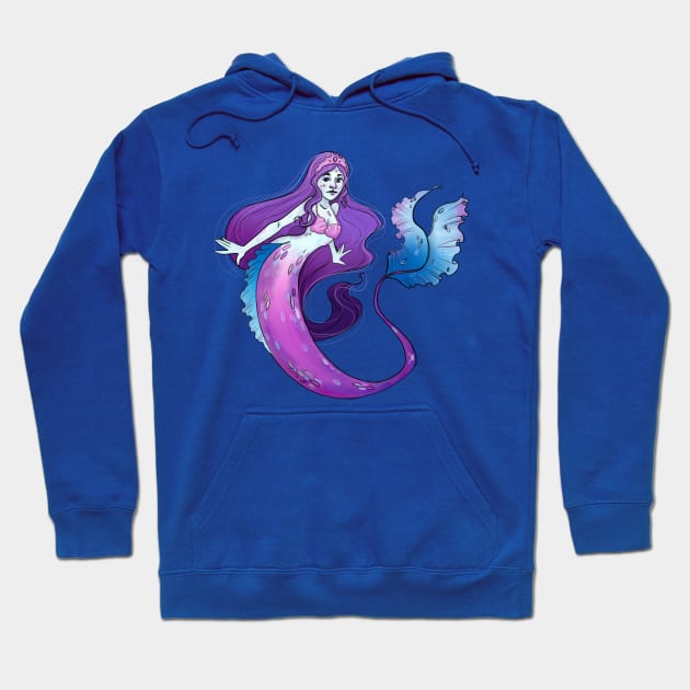 Purple Mermaid Hoodie by Lynn S